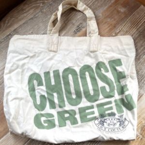Juicy Couture Pam & Gela Choose Juicy Choose Green Organic Canvas Tote Bag